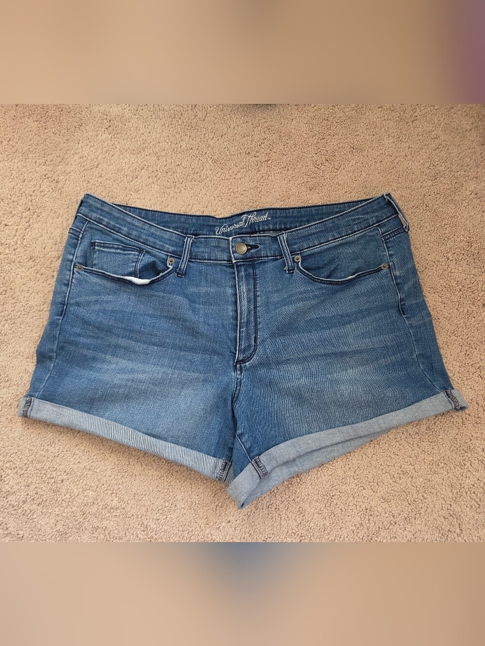 Universal Thread Mid-rise Blue Denim Shorts